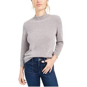 Maison Jules Gray Metallic Chenille Sweater